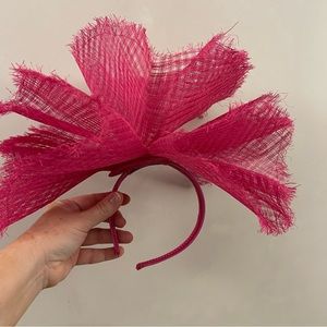 Karen Millen Pink Dramatic Tulle Hat